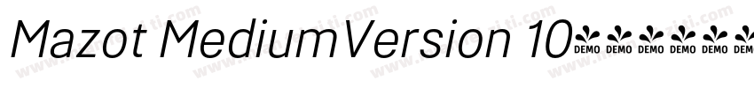 Mazot MediumVersion 10字体转换